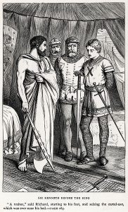 364px-Dalziel_Brothers_-_Sir_Walter_Scott_-_The_Talisman_-_Sir_Kenneth_before_the_King